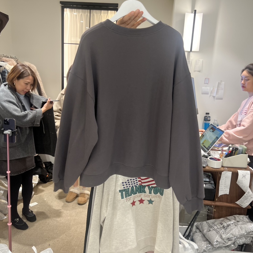 VENIR-a韓國代購㊣女士新品人氣推薦職業時尚休閑衛衣加絨VENIR-a衛衣