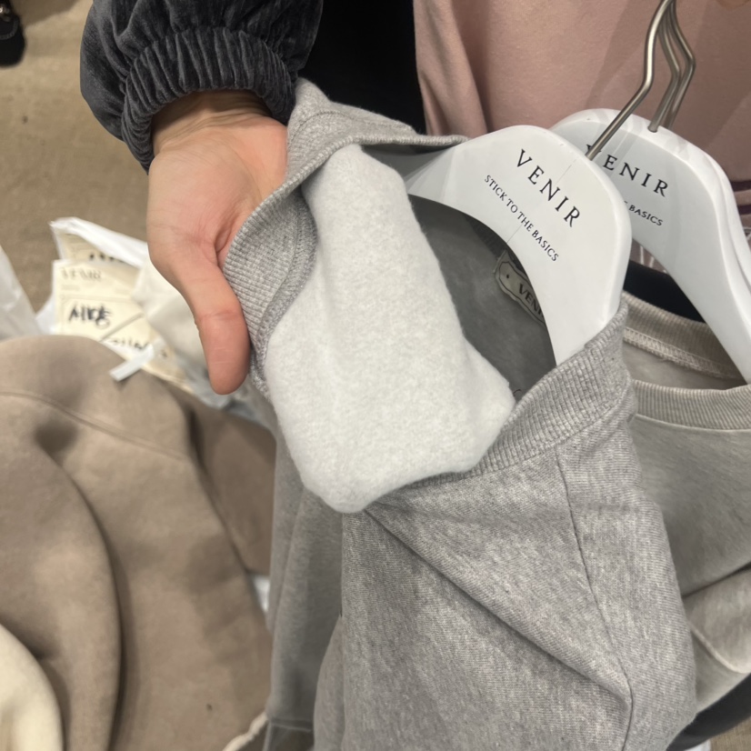 VENIR-a韓國代購㊣女士新品人氣推薦職業時尚休閑衛衣加絨VENIR-a衛衣