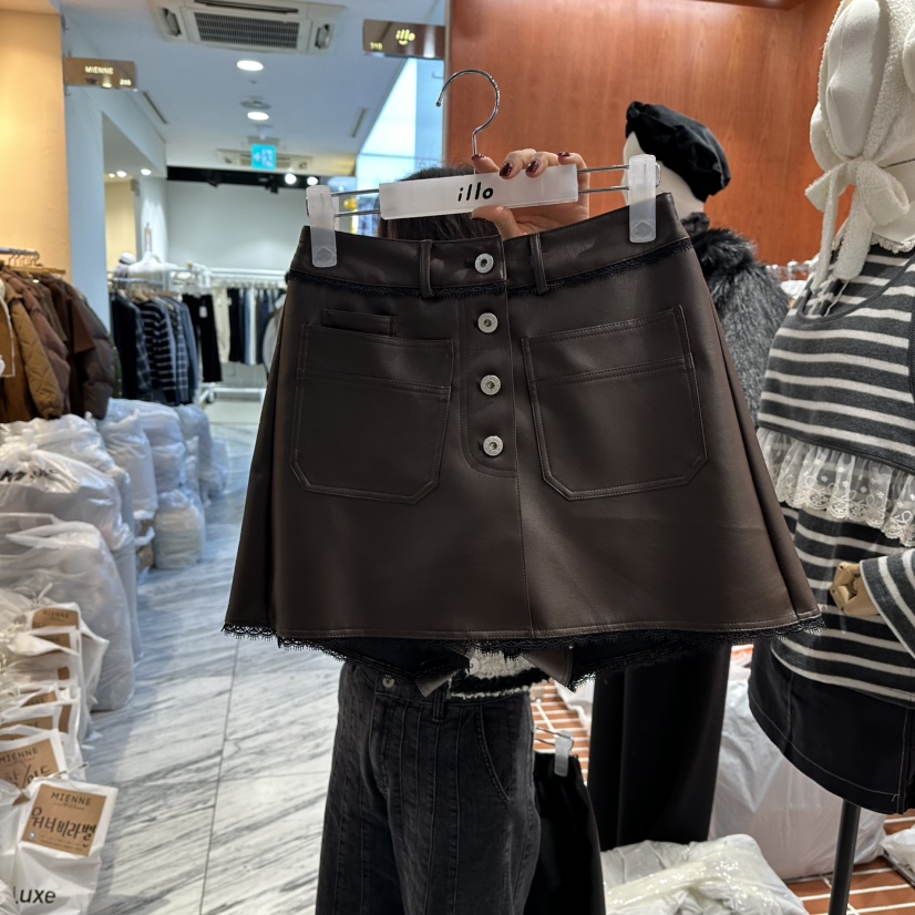 ILLO東大門㊣代購女士新品真品25秋冬職業休閑熱賣時尚裙褲ILLO裙褲圖色1