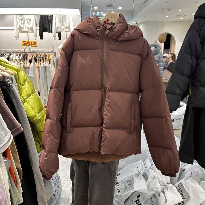 REVE-L韓國代購㊣女裝新品職業休閑真品時尚熱賣短款羽絨服絨REVE-L短款羽絨服圖色2