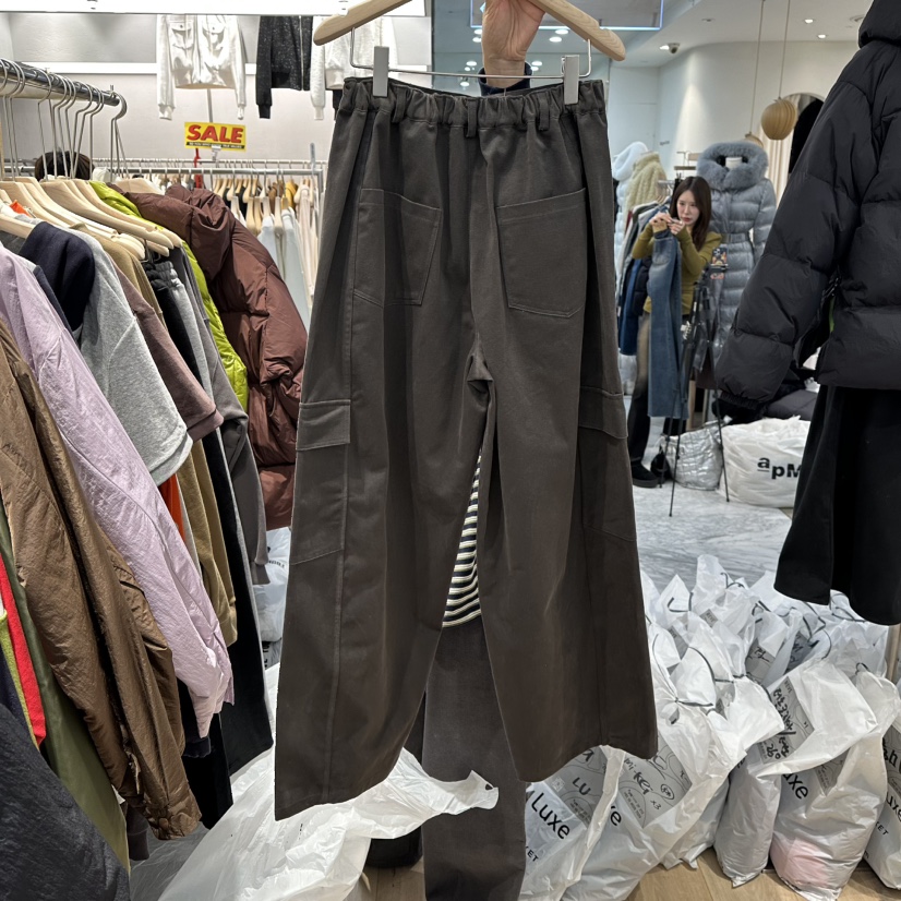 REVE-L東大門㊣實拍女裝新款真品休閑職業推薦人氣休閑褲口袋REVE-L休閑褲