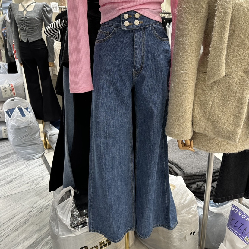 MONOPOLY韓國代購㊣女士新品熱賣25秋冬推薦職業真品牛仔褲MONO_POLY牛仔褲