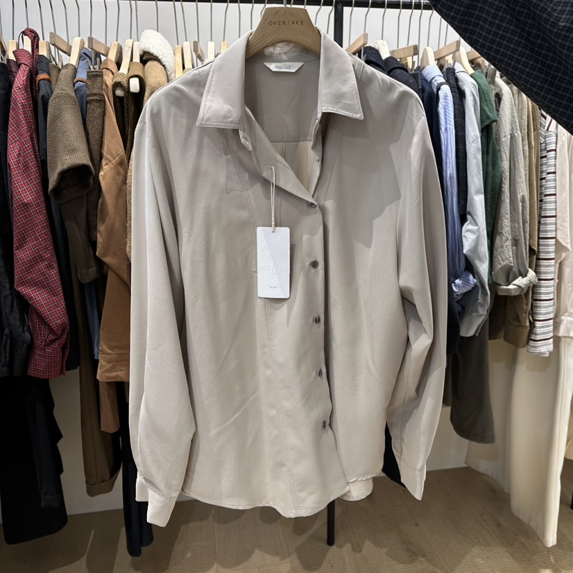 OVERTAKE東大門㊣直郵女士新品25秋冬推薦職業襯衫蕾絲衫雙層OVERTAKE襯衫/蕾絲衫圖色3