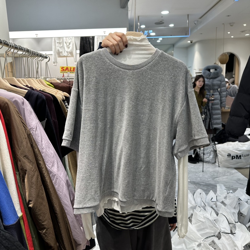 REVE-L東大門㊣直郵女士新款人氣真品熱賣職業T恤不含內搭REVE-LT恤圖色1