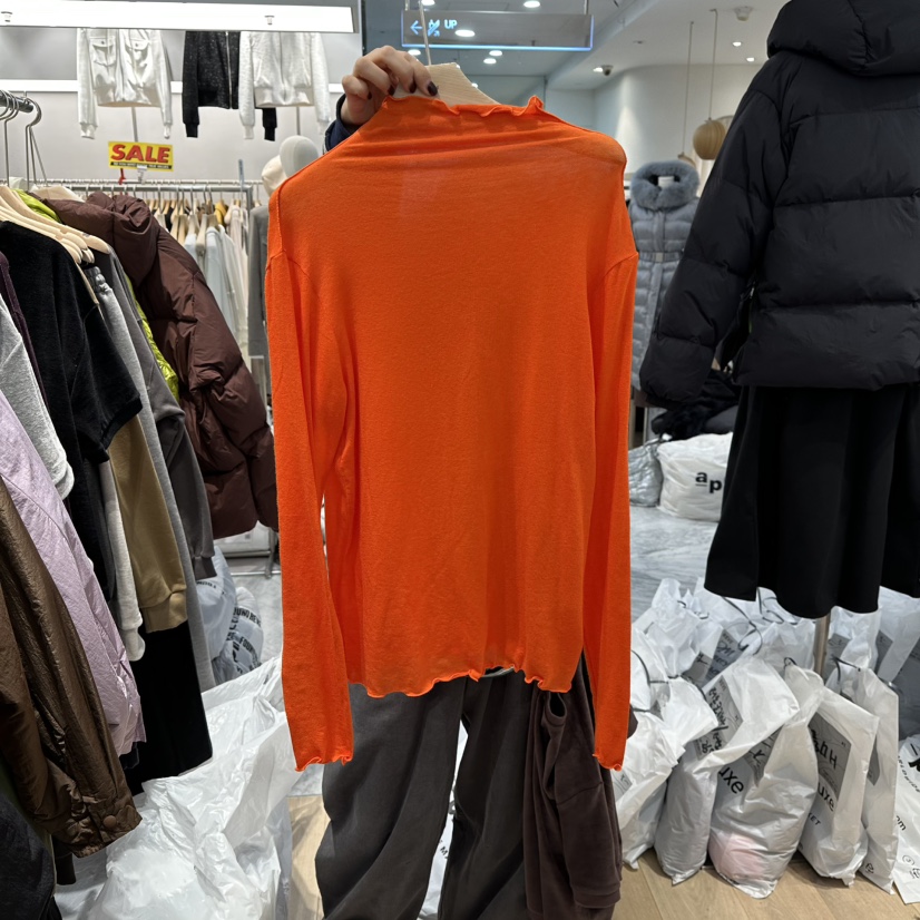 REVE-L東大門㊣代購女士新品25秋冬熱賣休閑職業推薦長袖T恤REVE-L長袖T恤圖色2