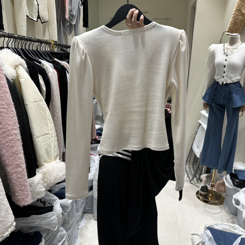 MONOPOLY東大門㊣直郵女士新品推薦休閑真品職業時尚長袖T恤MONO_POLY長袖T恤