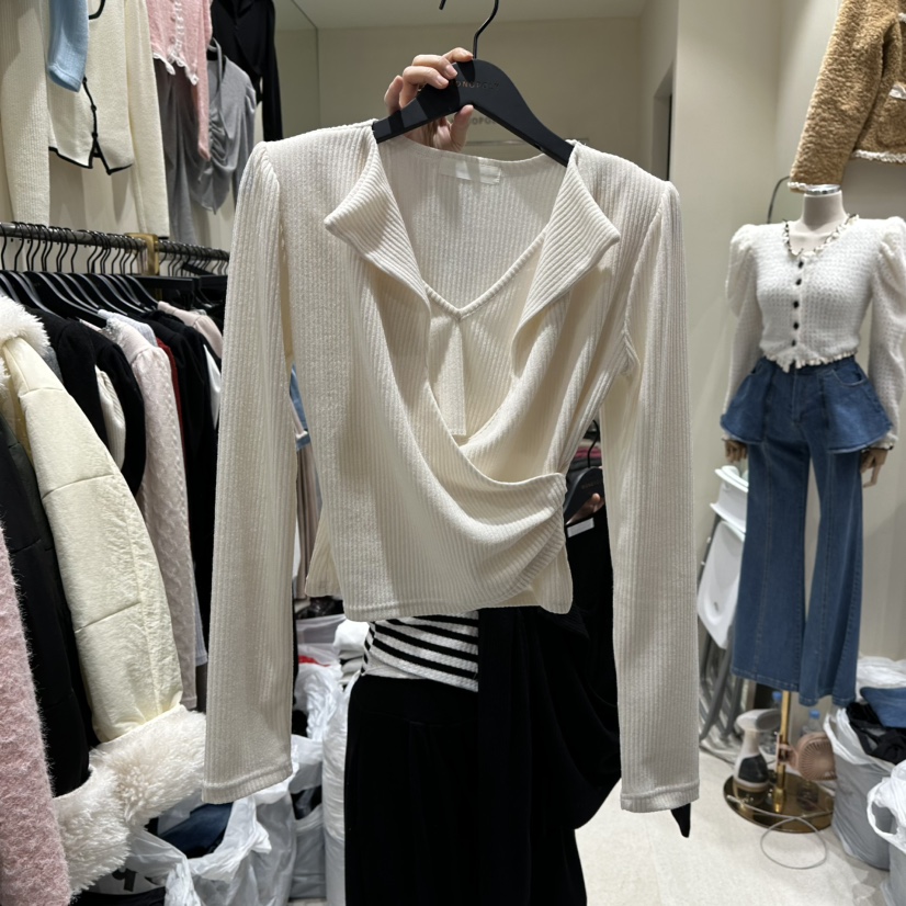 MONOPOLY東大門㊣直郵女士新品推薦休閑真品職業時尚長袖T恤MONO_POLY長袖T恤圖色2