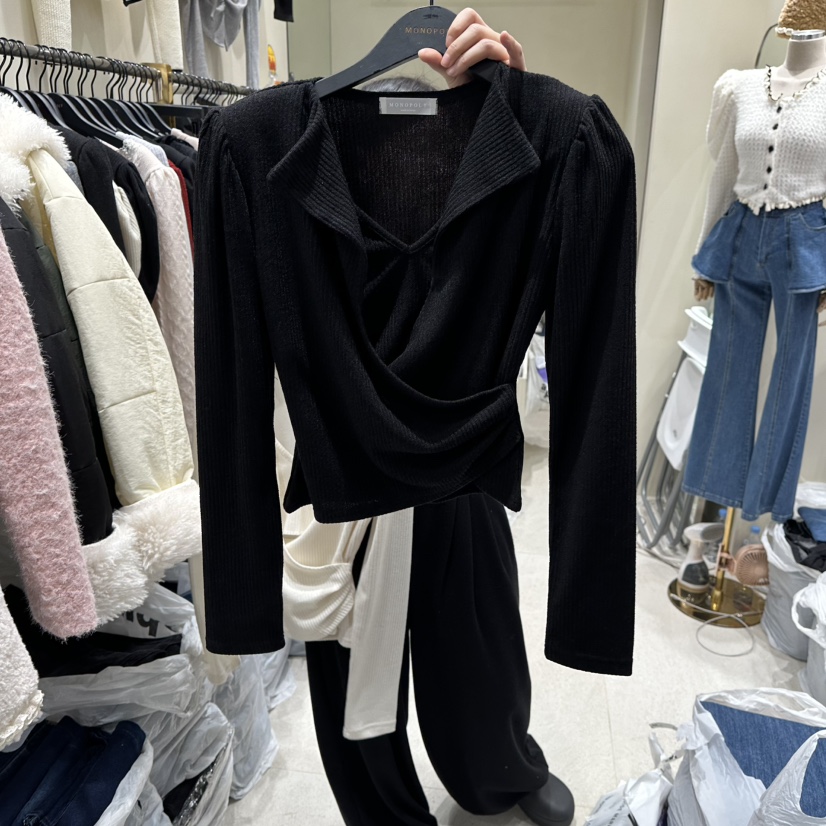 MONOPOLY東大門㊣直郵女士新品推薦休閑真品職業時尚長袖T恤MONO_POLY長袖T恤圖色3