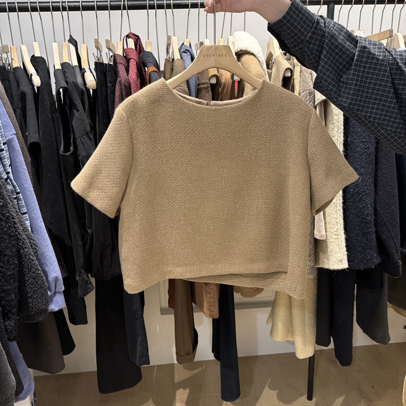 OVERTAKE東大門㊣實拍女士新款時尚25秋冬熱賣休閑襯衫蕾絲衫OVERTAKE襯衫/蕾絲衫圖色1