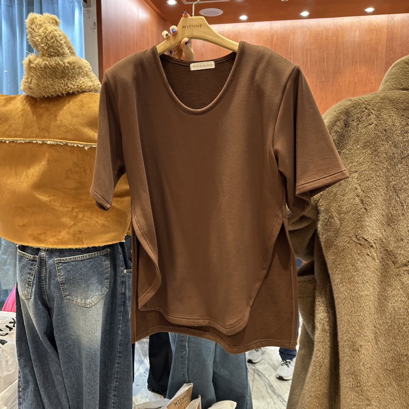 MIENNE韓國代購㊣女士新品職業人氣熱賣25秋冬時尚推薦真品T恤MIENNET恤圖色3