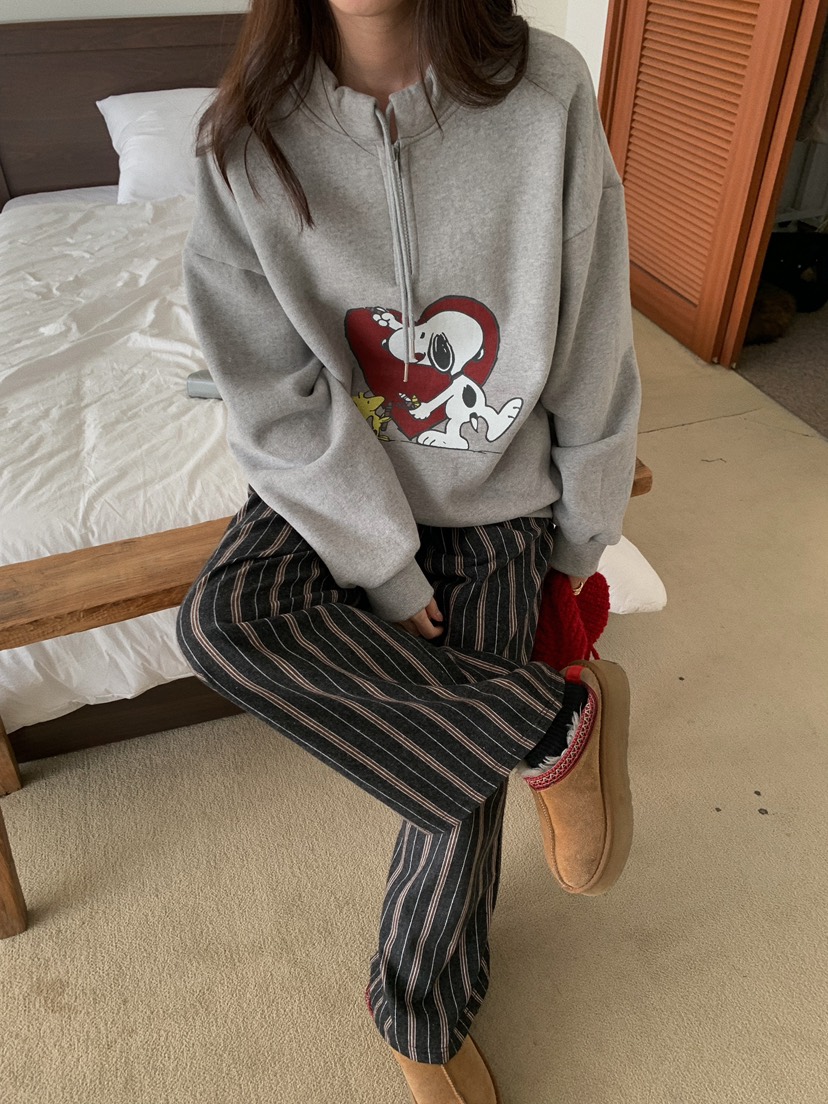 CAMEL-P韓國直郵㊣女裝新款推薦衛衣史努比拉鏈Came_l 家衛衣