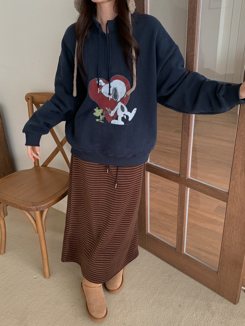 CAMEL-P韓國直郵㊣女裝新款推薦衛衣史努比拉鏈Came_l 家衛衣