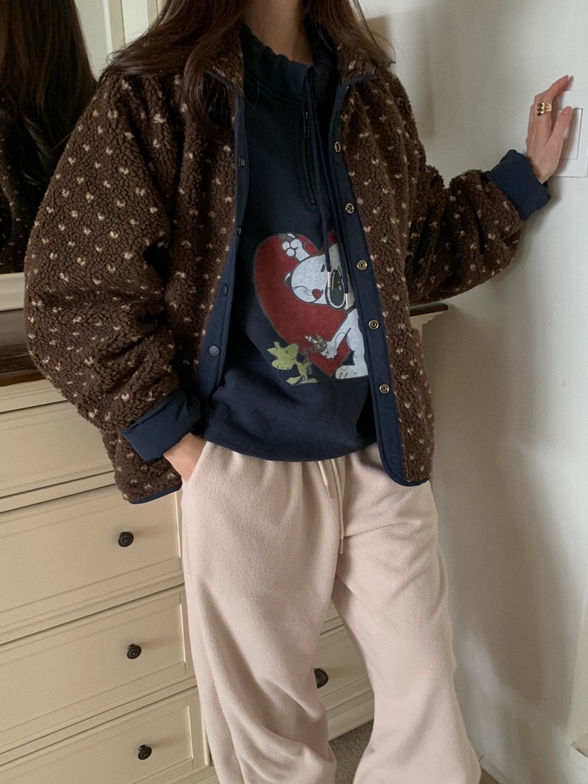 CAMEL-P韓國直郵㊣女裝新款推薦衛衣史努比拉鏈Came_l 家衛衣