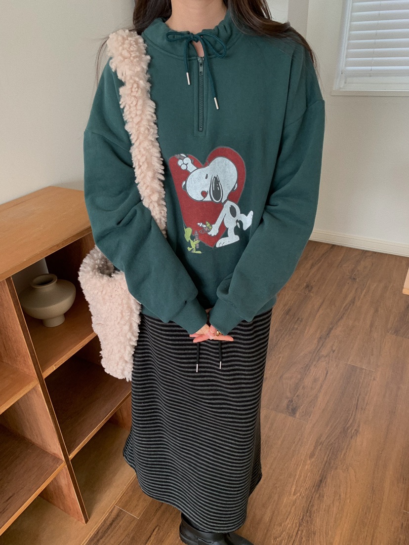 CAMEL-P韓國直郵㊣女裝新款推薦衛衣史努比拉鏈Came_l 家衛衣