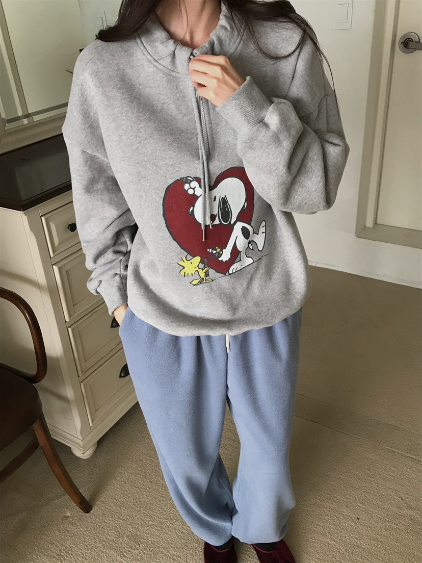 CAMEL-P韓國直郵㊣女裝新款推薦衛衣史努比拉鏈Came_l 家衛衣