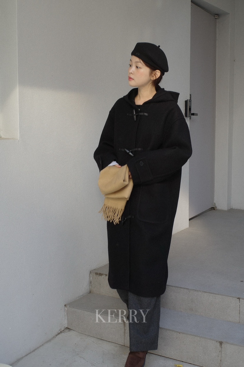 KERRY韓國直郵㊣女士新品時尚休閑職業熱賣25秋冬中長款大衣KERRY中長款大衣