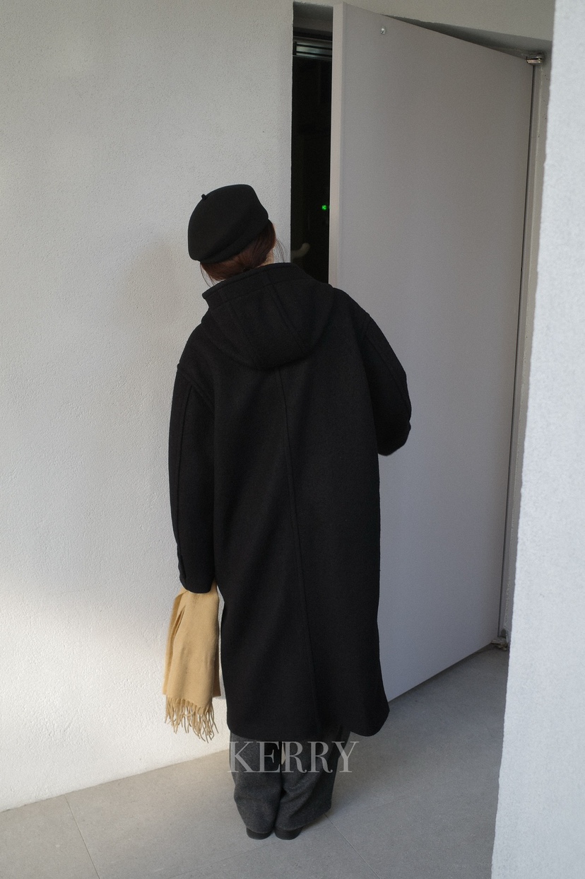 KERRY韓國直郵㊣女士新品時尚休閑職業熱賣25秋冬中長款大衣KERRY中長款大衣