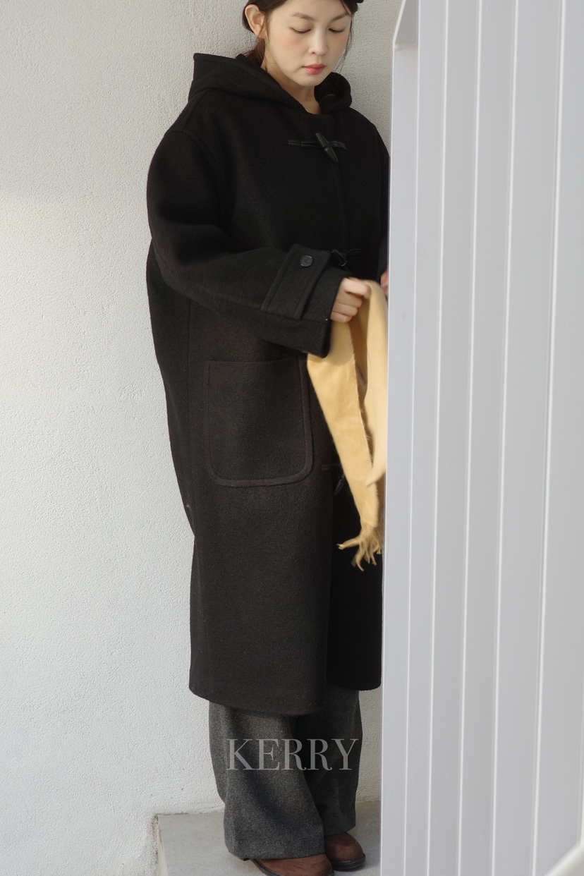 KERRY韓國直郵㊣女士新品時尚休閑職業熱賣25秋冬中長款大衣KERRY中長款大衣