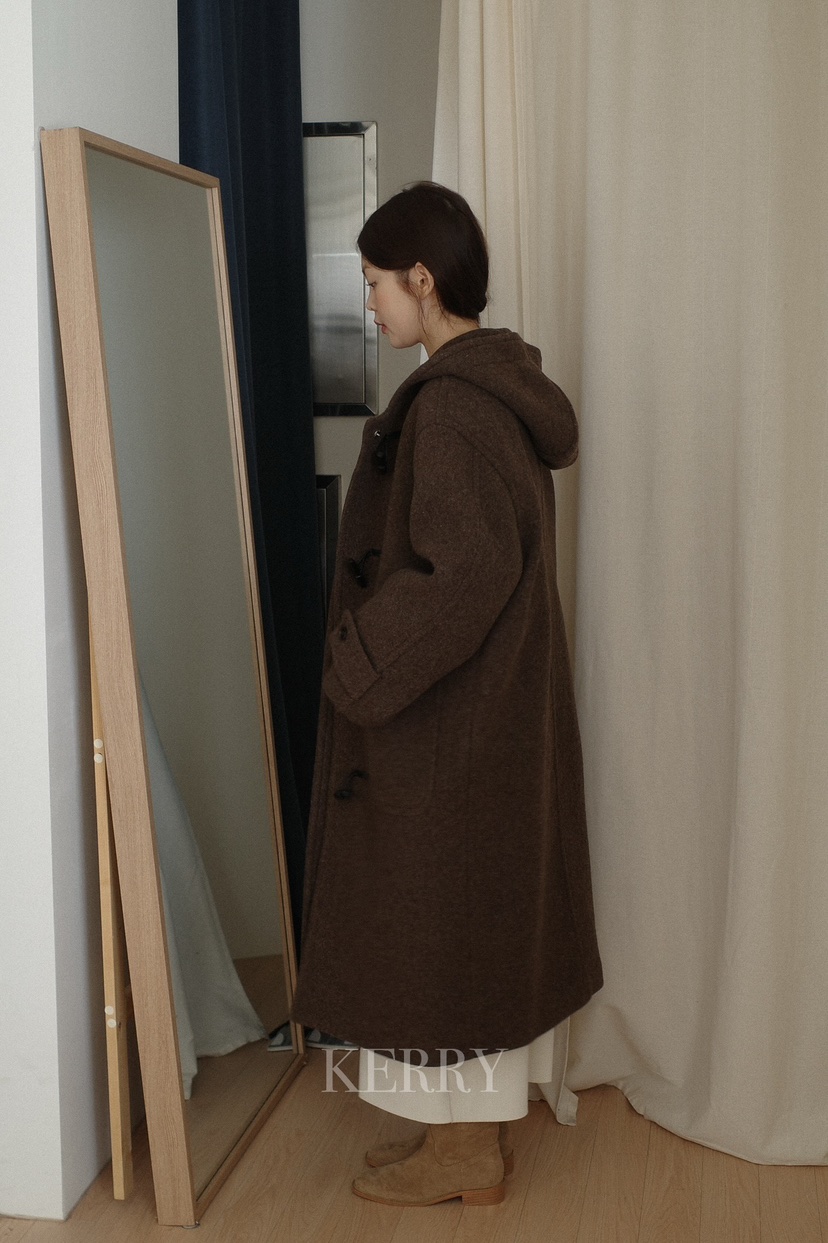 KERRY韓國直郵㊣女士新品時尚休閑職業熱賣25秋冬中長款大衣KERRY中長款大衣