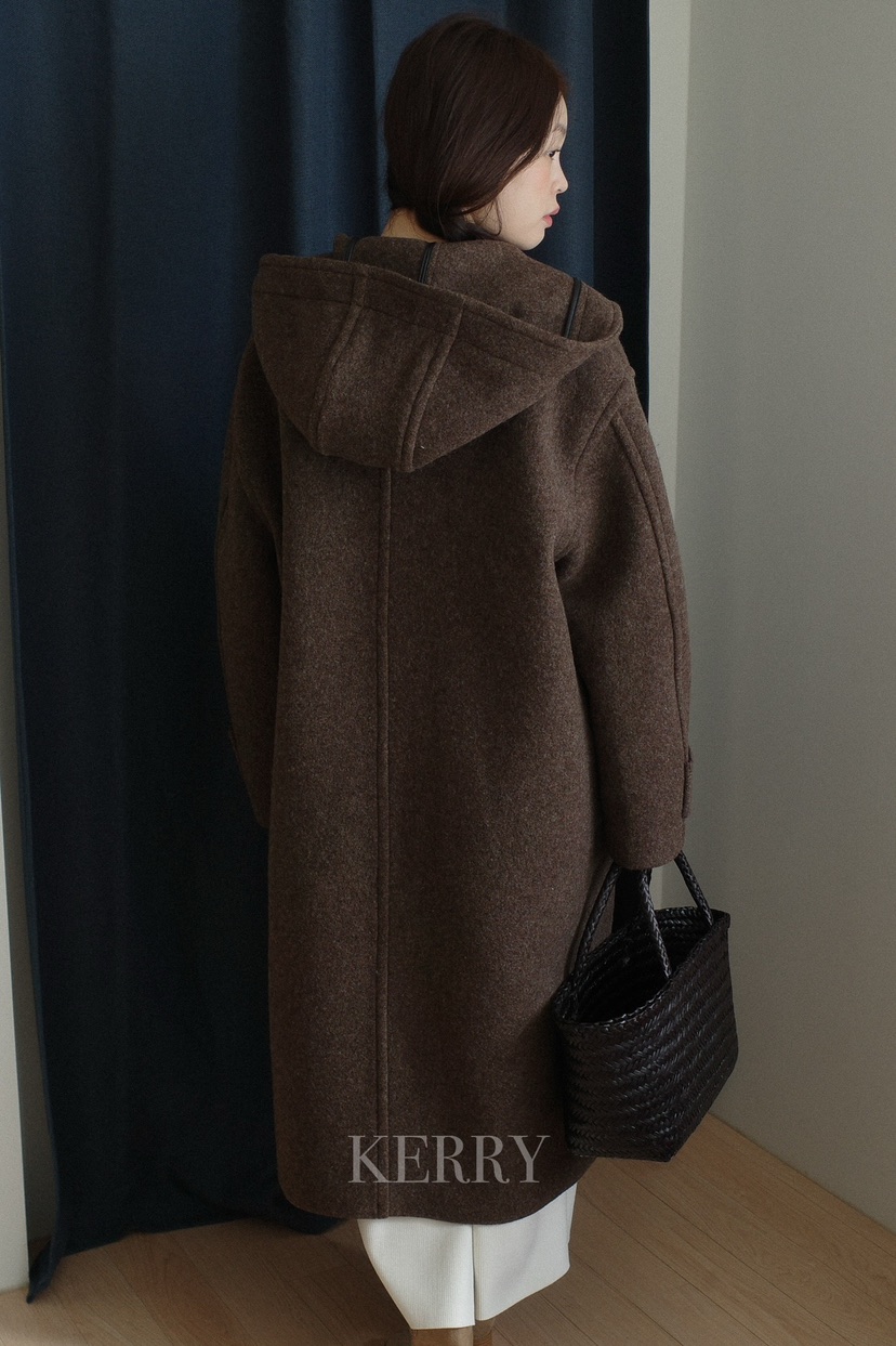 KERRY韓國直郵㊣女士新品時尚休閑職業熱賣25秋冬中長款大衣KERRY中長款大衣