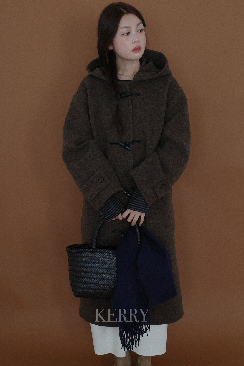 KERRY韓國直郵㊣女士新品時尚休閑職業熱賣25秋冬中長款大衣KERRY中長款大衣