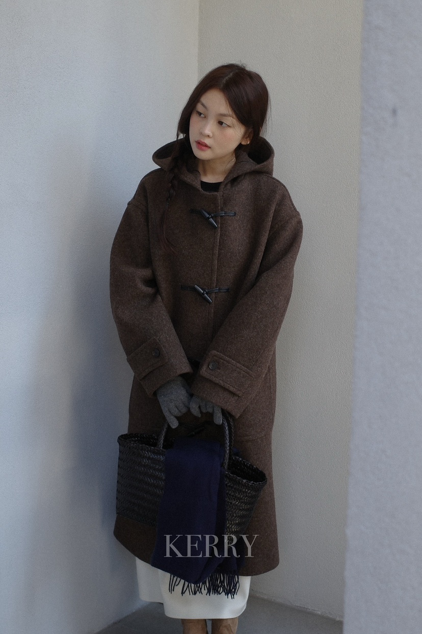 KERRY韓國直郵㊣女士新品時尚休閑職業熱賣25秋冬中長款大衣KERRY中長款大衣