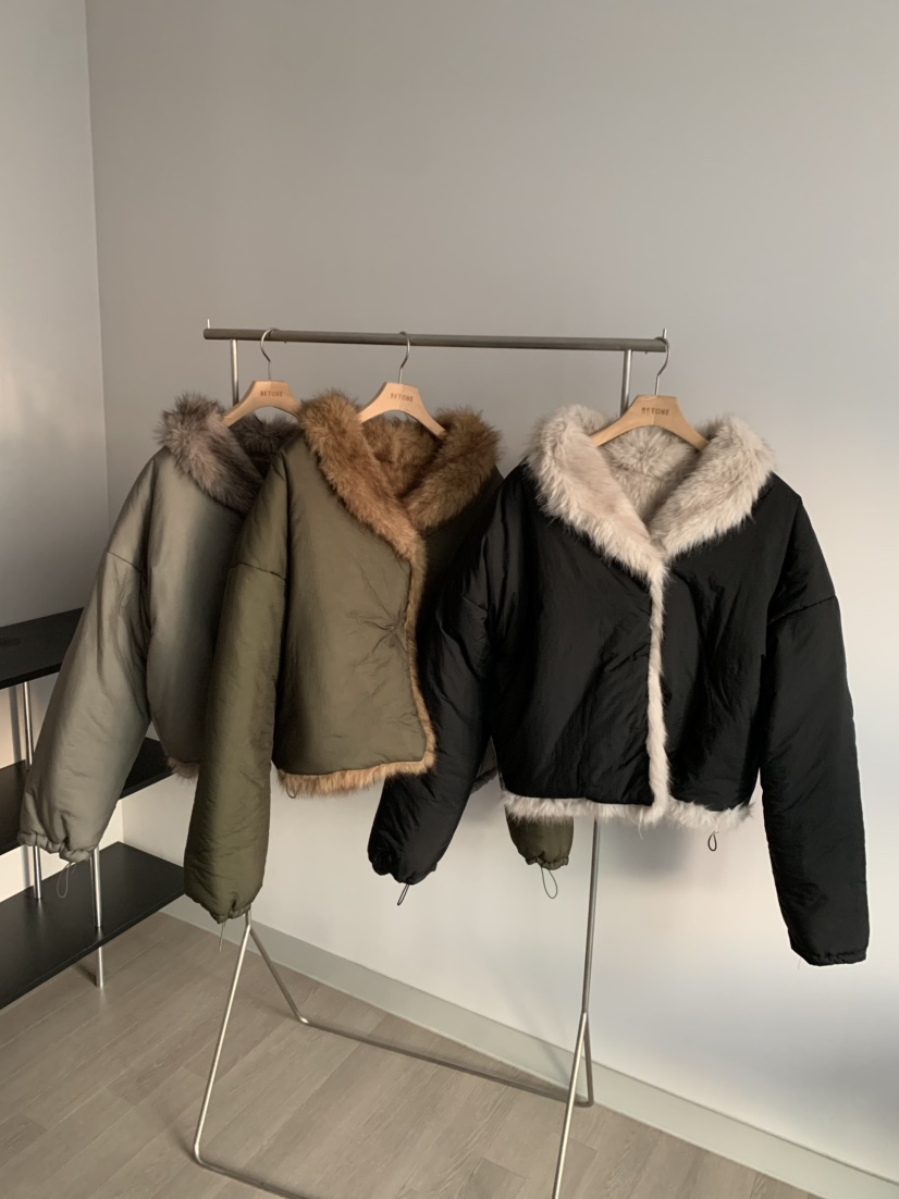 BETONE東大門㊣代購女士新品休閑時尚職業25秋冬短款棉服填充BETONE短款棉服