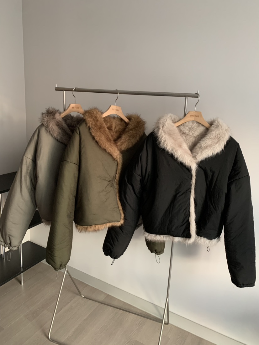 BETONE東大門㊣代購女士新品休閑時尚職業25秋冬短款棉服填充BETONE短款棉服