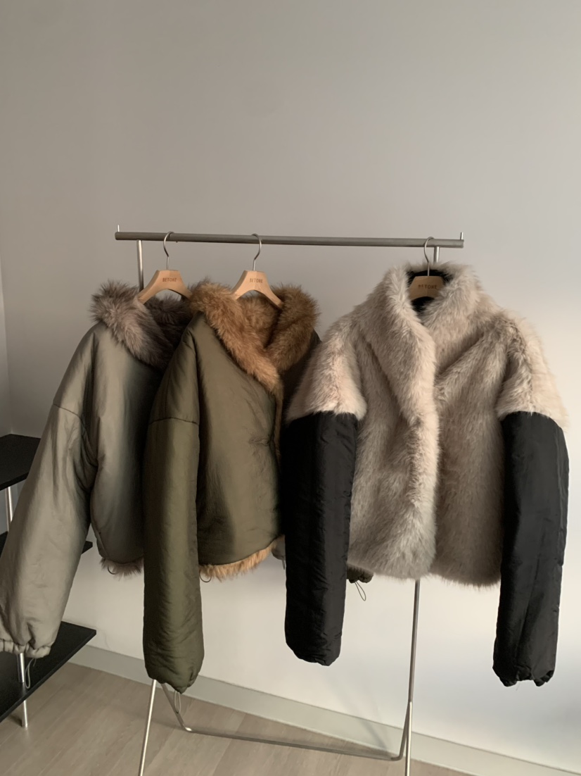 BETONE東大門㊣代購女士新品休閑時尚職業25秋冬短款棉服填充BETONE短款棉服