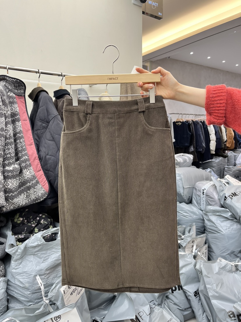I MFACT韓國直郵㊣女裝新款推薦真品25秋冬熱賣半身裙中短裙I MFACT半身裙/中短裙圖色2