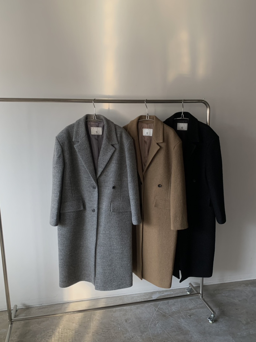 BETONE韓國代購㊣女士新品熱賣25秋冬職業時尚休閑中長款大衣BETONE中長款大衣