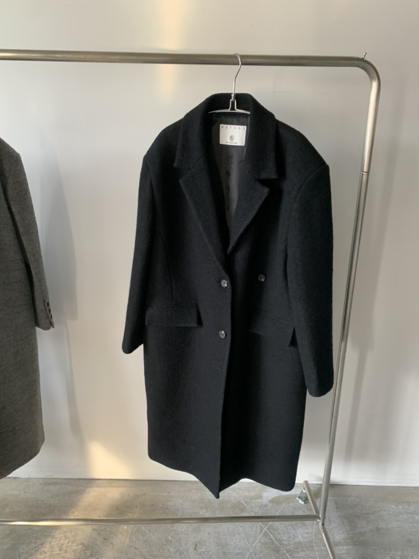 BETONE韓國代購㊣女士新品熱賣25秋冬職業時尚休閑中長款大衣BETONE中長款大衣圖色3