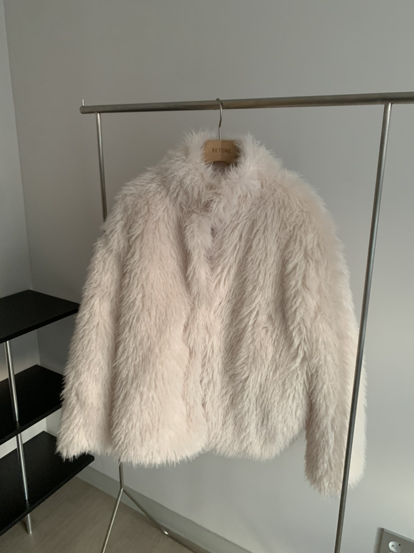 BETONE東大門㊣代購女士新品職業真品人氣休閑短款大衣羊毛皮BETONE短款大衣圖色1