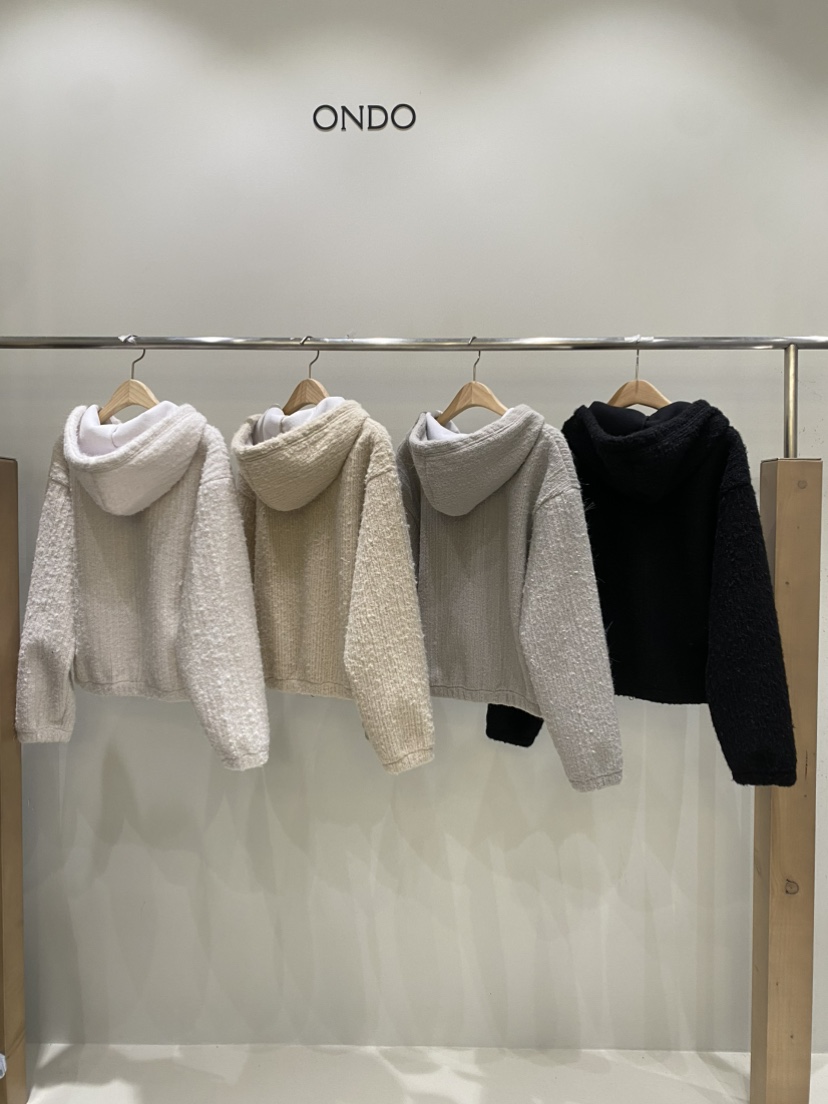 ONDO-P東大門㊣代購女士新款人氣時尚真品25秋冬夾克連帽拉鏈衫ONDO-P夾克