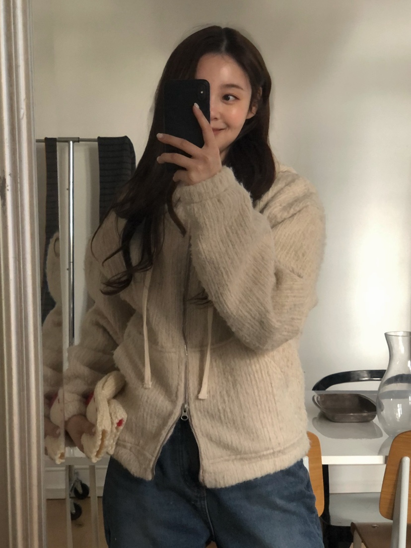 ONDO-P東大門㊣代購女士新款人氣時尚真品25秋冬夾克連帽拉鏈衫ONDO-P夾克