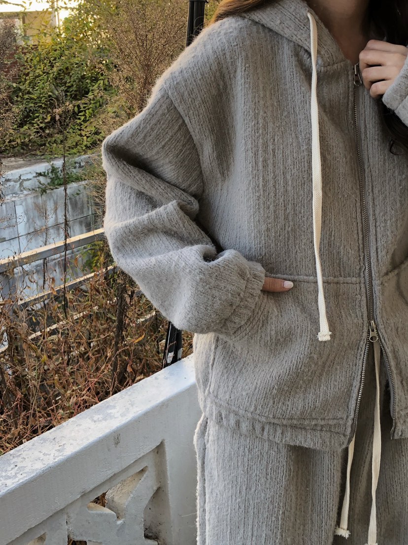 ONDO-P東大門㊣代購女士新款人氣時尚真品25秋冬夾克連帽拉鏈衫ONDO-P夾克