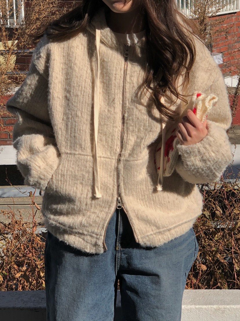 ONDO-P東大門㊣代購女士新款人氣時尚真品25秋冬夾克連帽拉鏈衫ONDO-P夾克