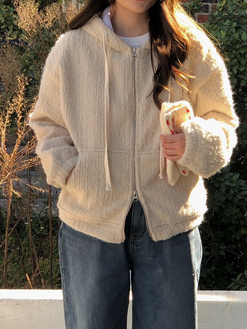 ONDO-P東大門㊣代購女士新款人氣時尚真品25秋冬夾克連帽拉鏈衫ONDO-P夾克