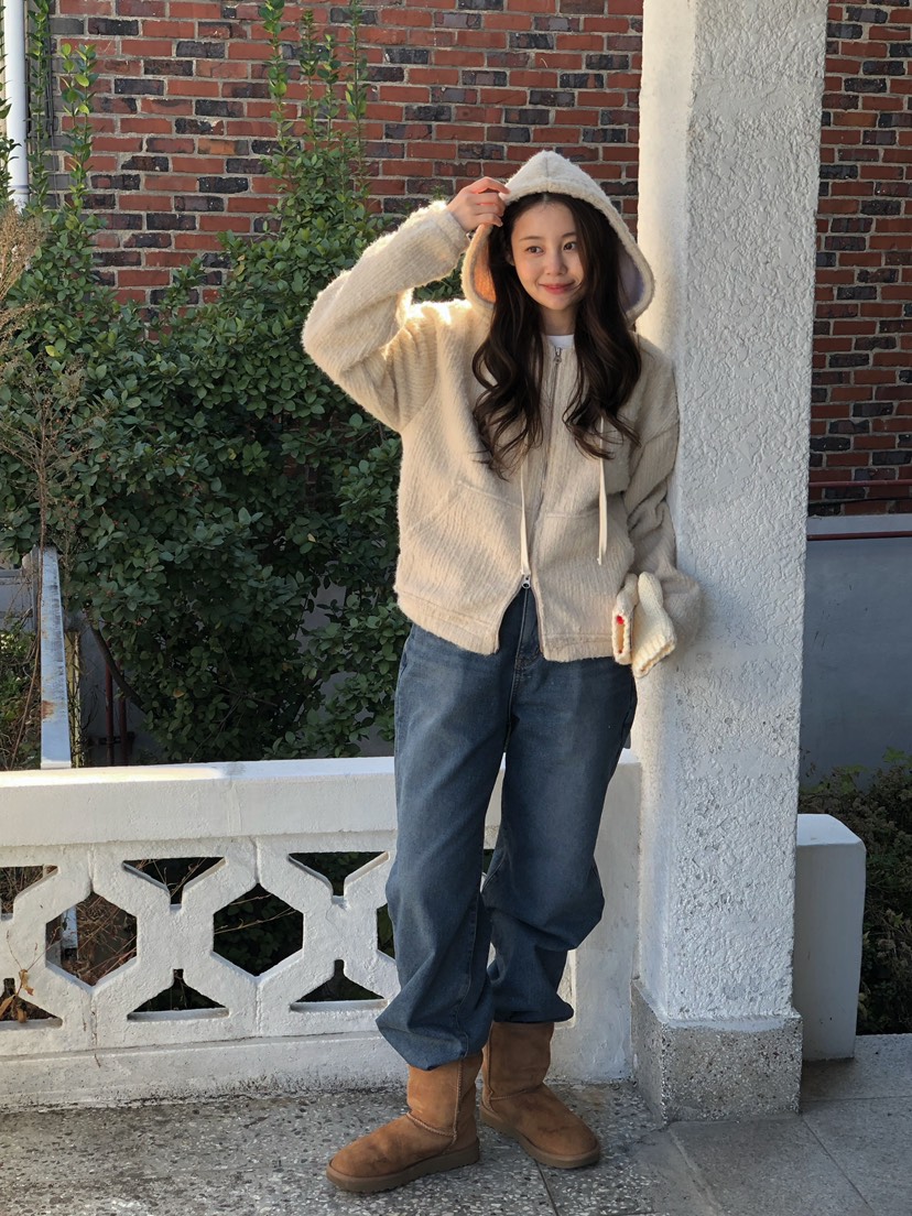 ONDO-P東大門㊣代購女士新款人氣時尚真品25秋冬夾克連帽拉鏈衫ONDO-P夾克