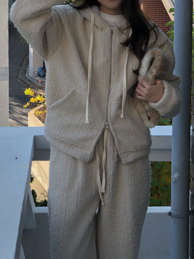 ONDO-P東大門㊣代購女士新款人氣時尚真品25秋冬夾克連帽拉鏈衫ONDO-P夾克圖色3