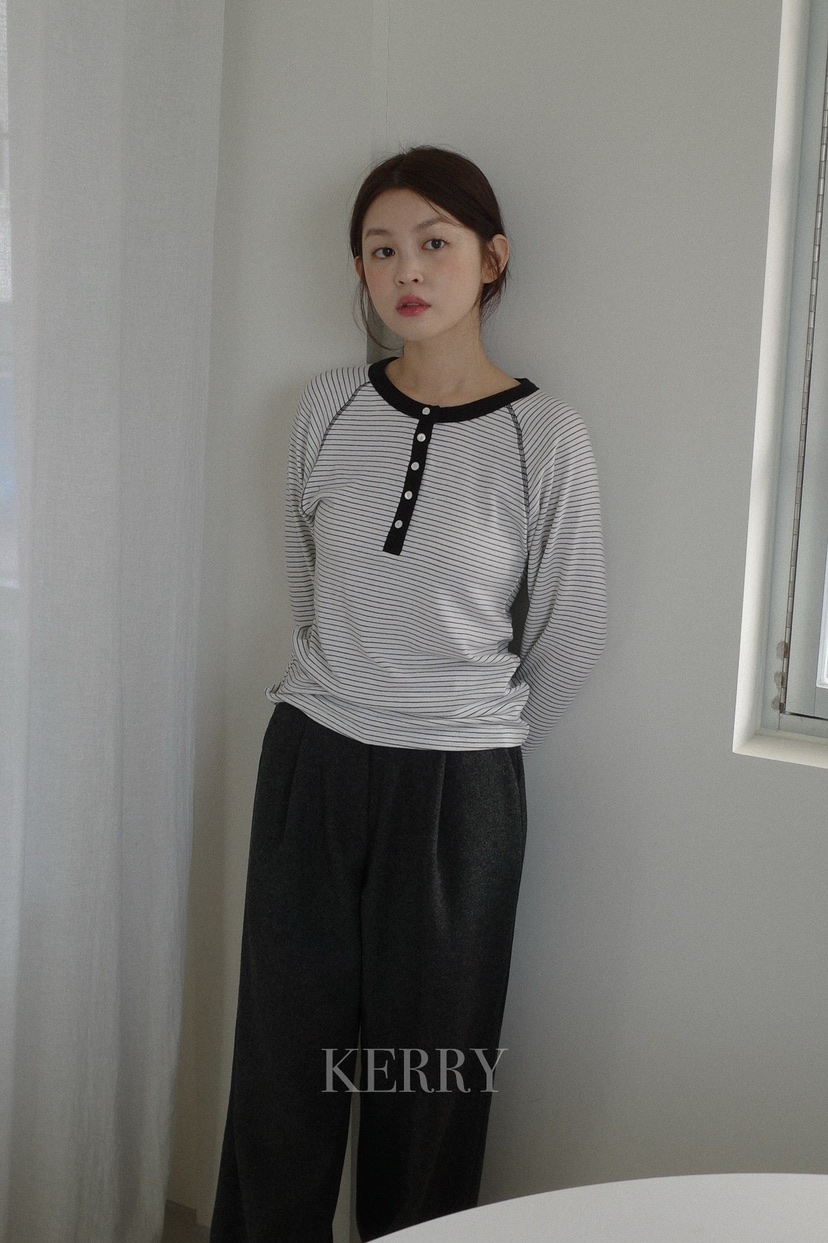 KERRY東大門㊣實拍女裝新款人氣推薦職業熱賣休閑時尚長袖T恤KERRY長袖T恤
