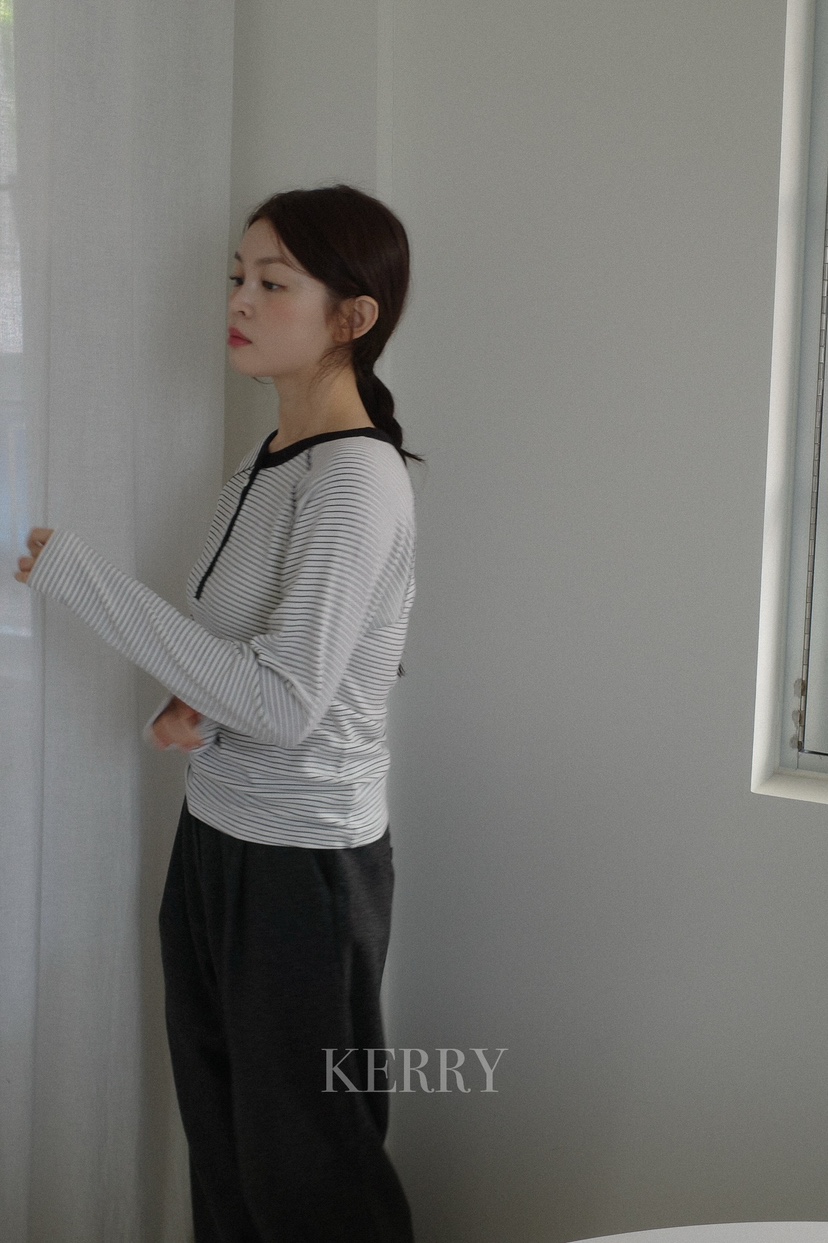 KERRY東大門㊣實拍女裝新款人氣推薦職業熱賣休閑時尚長袖T恤KERRY長袖T恤