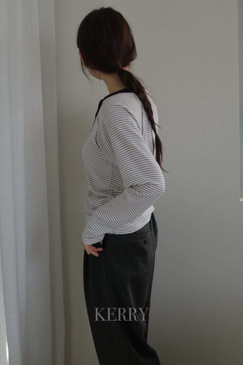 KERRY東大門㊣實拍女裝新款人氣推薦職業熱賣休閑時尚長袖T恤KERRY長袖T恤