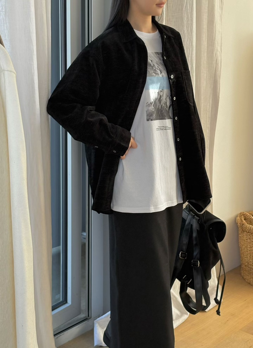 BINUS韓國直郵㊣女裝新品時尚熱賣人氣職業真品25秋冬襯衫蕾絲衫BINUS襯衫/蕾絲衫