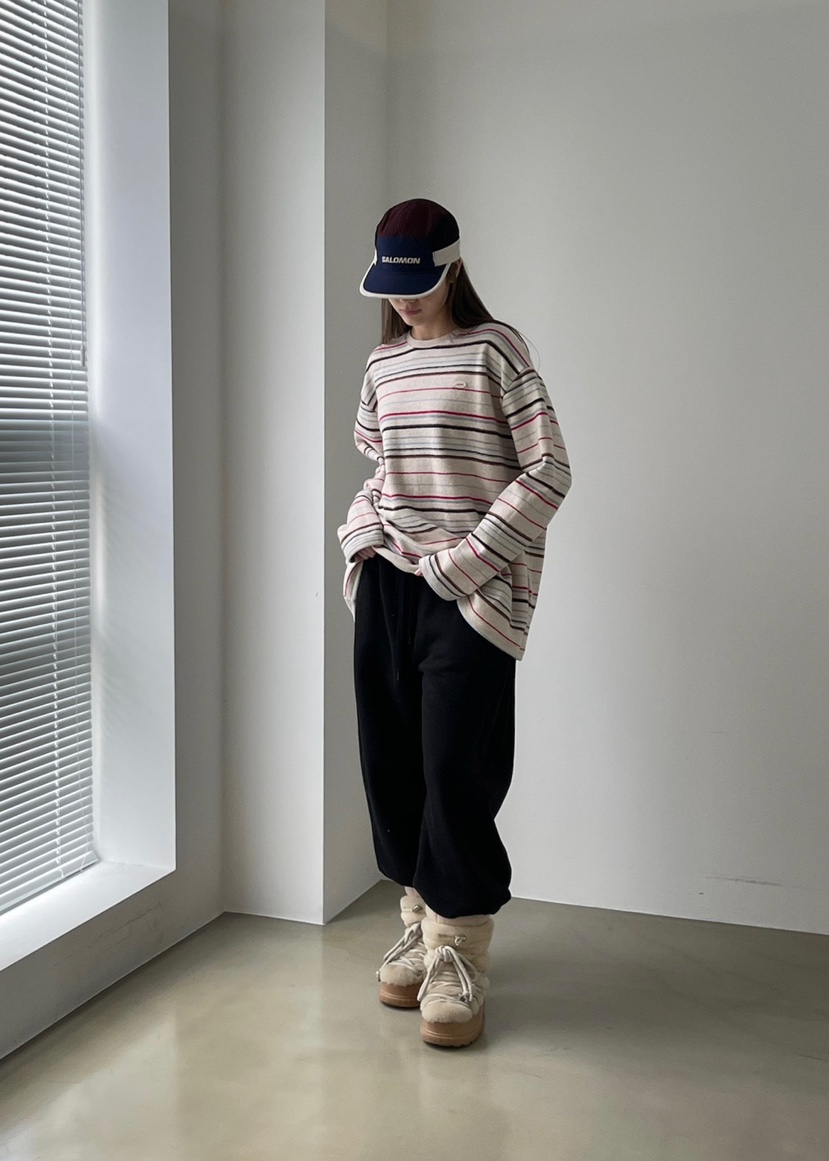 ANOTHER AVENUE韓國代購㊣女士新款休閑職業真品休閑褲羊毛皮ANOTHER AVENUE休閑褲