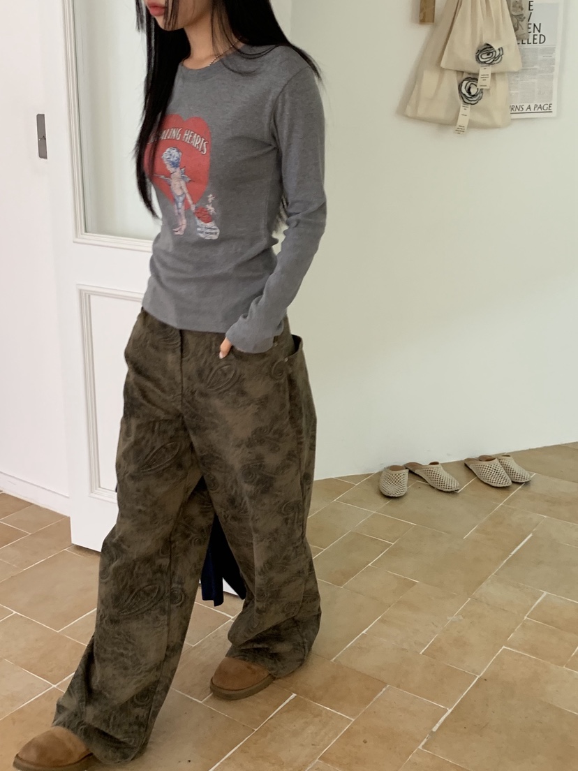 SUNDER MARKET東大門㊣代購女裝新款25秋冬休閑職業休閑褲SUNDER MARKET休閑褲