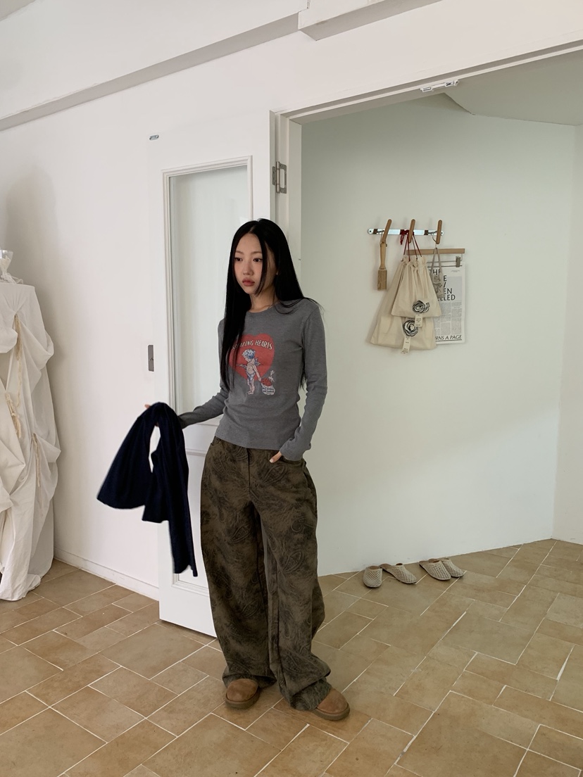 SUNDER MARKET東大門㊣代購女裝新款25秋冬休閑職業休閑褲SUNDER MARKET休閑褲