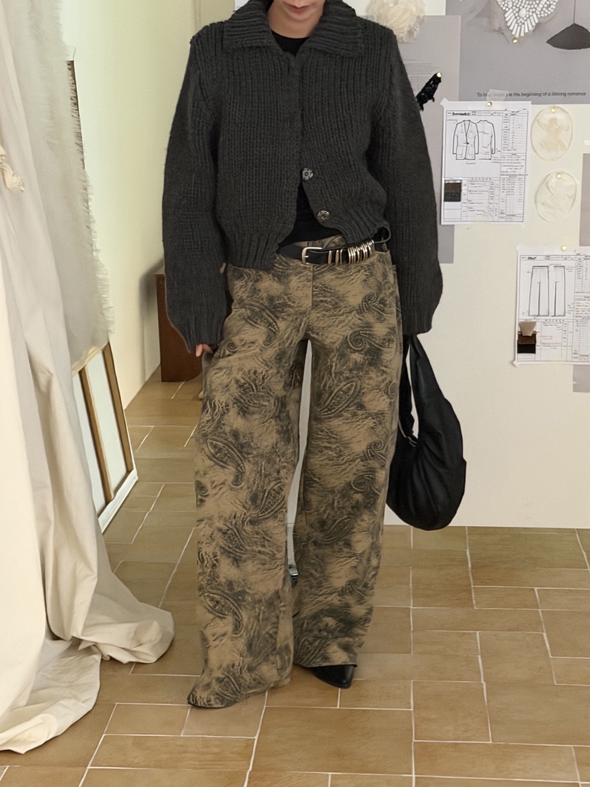 SUNDER MARKET東大門㊣代購女裝新款25秋冬休閑職業休閑褲SUNDER MARKET休閑褲