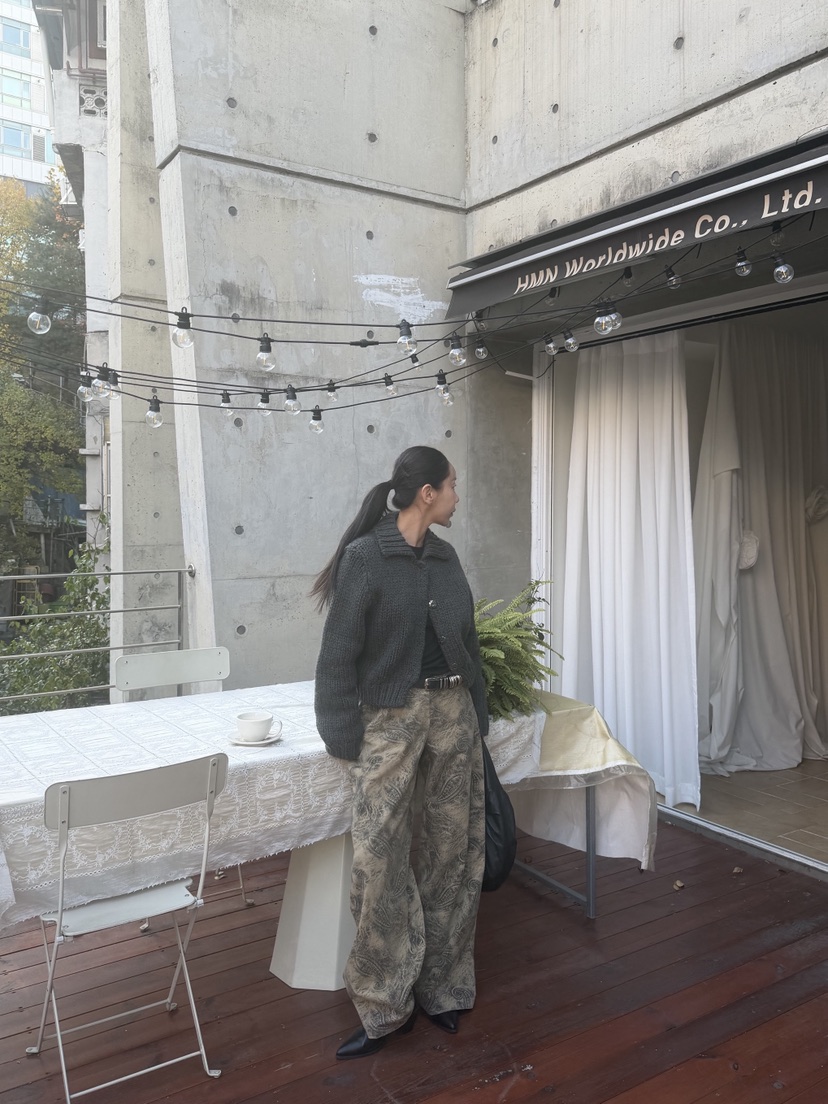 SUNDER MARKET東大門㊣代購女裝新款25秋冬休閑職業休閑褲SUNDER MARKET休閑褲