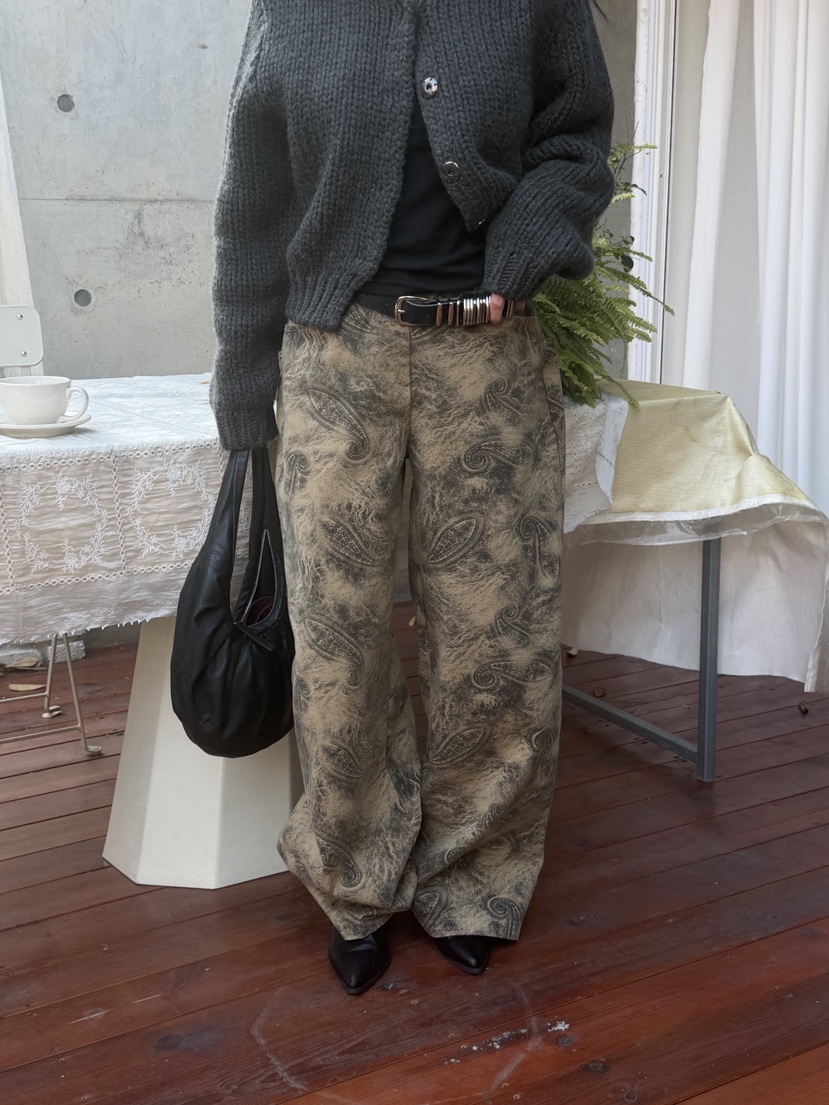 SUNDER MARKET東大門㊣代購女裝新款25秋冬休閑職業休閑褲SUNDER MARKET休閑褲圖色1